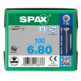 Spax 6,0x80 мм 1197000600803 (100 шт/упак.)
