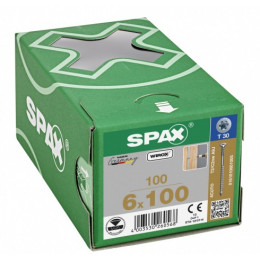 Spax 6*100 регулировочный 0161010601005 (100 шт), Wirox, T30 EAN 4003530260568