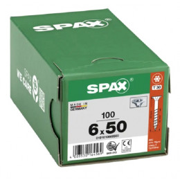 Spax 6x50 мм 0191010600503 (100 шт/упак) (EAN 4003530164569) - универсальный, потай, Wirox