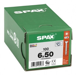 Spax 6x50 мм 1191010600503 (100 шт/упак) (EAN 4003530105937) - универсальный, потай, Wirox