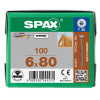 Spax 6x80 мм 0251010600805 / стар. 0251750600805 (100 шт/упак)