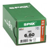 Spax 6x80 мм 1191010600803 (100 шт/упак) (EAN 4003530105975) - универсальный, потай, Wirox