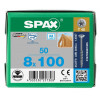 Spax 8x100 мм 0197000801005 (50 шт/упак.) - А2, неполная резьба 