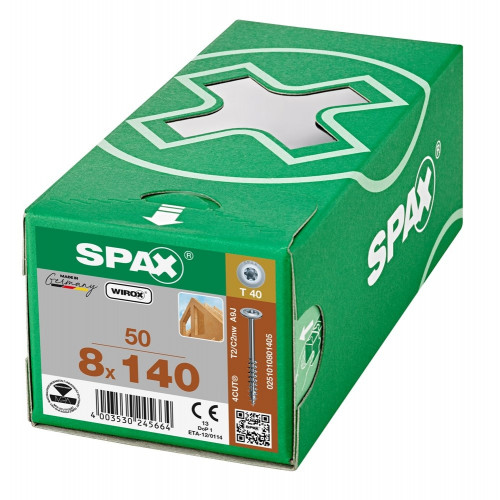 Spax 8x140 мм 0251010801405 / стар. 0251750801405 (50 шт/упак)