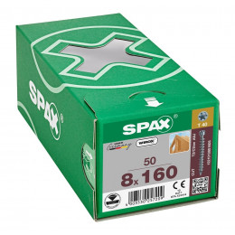 Spax 8x160 мм 1221010801605 (50 шт/упак) EAN 4003530257209