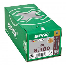 Spax 8x180 мм 1221010801805 (50 шт/упак) EAN 4003530257216