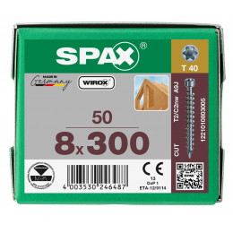 Spax 8x300 мм 1221010803005 / стар. 1221750803005 (50 шт/упак)