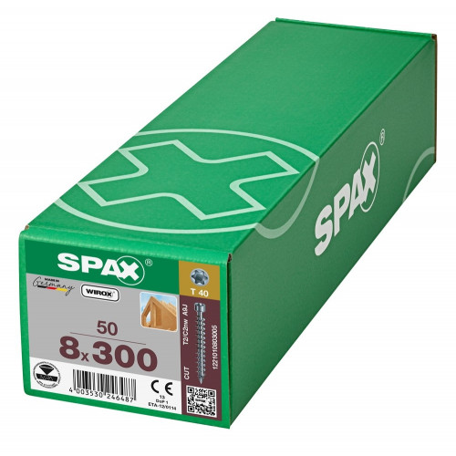 Spax 8x300 мм 1221010803005 / стар. 1221750803005 (50 шт/упак)