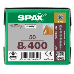 Spax 8x400 мм 1221010804005 / стар. 1221750804005 (50 шт/упак)