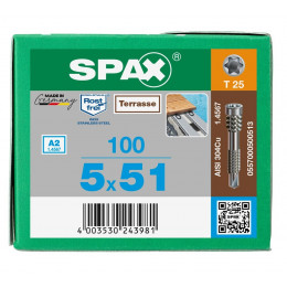 Spax-D 5*51мм 0557000500513 для крепления к алюминию доски до 37 мм