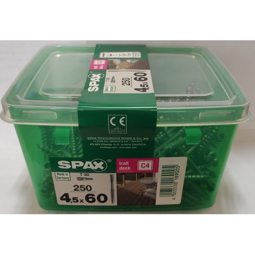 Spax-D WIROX для террасной доски 4.5*60мм 4531720450609 (250 шт)