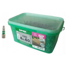 Spax-D WIROX для террасной доски 4.5*60мм 4531720450619 (1000 шт)
