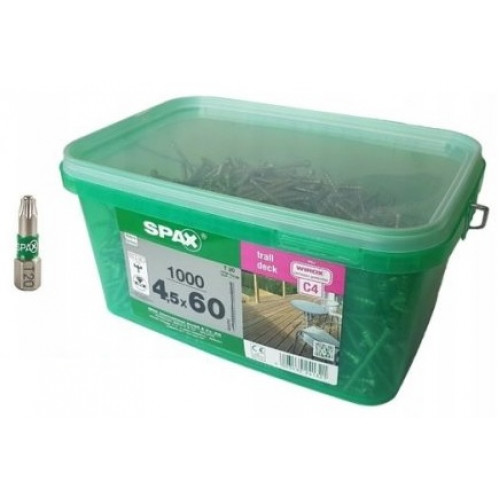 Spax-D WIROX для террасной доски 4.5*60мм 4531720450619 (1000 шт)
