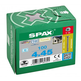 Spax для фасадов 4,0x45 мм 0467000400453 (100 шт/упак.) - малая головка, A2