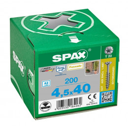 Spax для фасадов 4,5x40 мм 25170004504021/0517000450403 (200 шт/упак.) A2