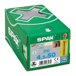 Spax для фасадов 4,5x50 мм 25479004505022 (200 шт/упак.) - двойная резьба, A2 (EAN 4003530183935)
