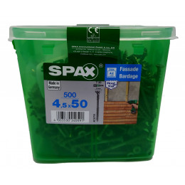 Spax для фасадов 4,5x50 мм 4547000450509 (500 шт/упак.) - двойная резьба, A2