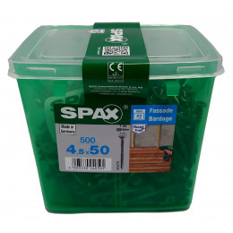 Spax для фасадов 4,5x50 мм 4547000450509 (500 шт/упак.) - двойная резьба, A2