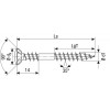 Spax для фасадов 4,5x60 (100) Blax 25470404506022 двойная резьба