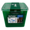 Spax для фасадов 4,5x60 мм 4547000450609 (400 шт/упак.) - двойная резьба, A2