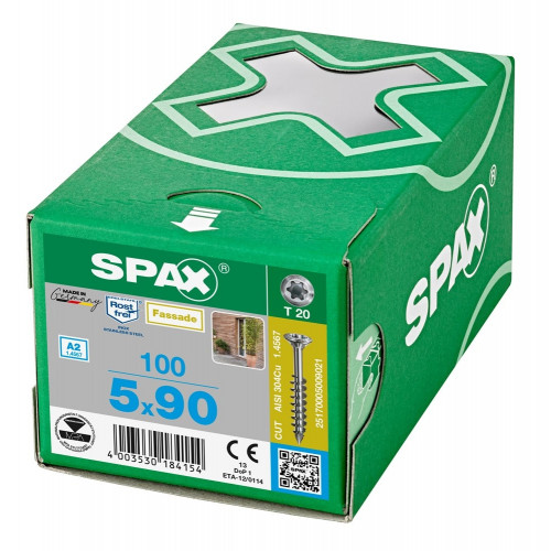Spax для фасадов 5,0x90 мм 25170005009021 (100 шт/упак.) A2