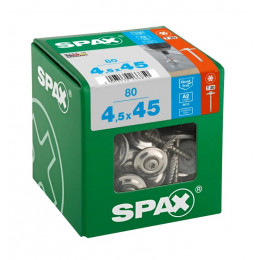 Spax для кровли 4,5х45 мм, 4577000450456 (80 шт) нержавейка А2, EAN 4003530266850
