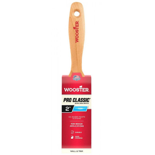 Z1104-2 Прямая кисть 2" PRO CLASSIC® – BLACK - Flat - для грубой покраски