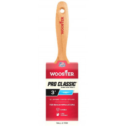 Z1104-3 Прямая кисть 3" PRO CLASSIC® – BLACK - Flat - для грубой покраски