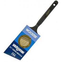 Z1121-2.5 Угловая кисть 2.5" YACHTSMAN® WHITE CHINA BRISTLE - Angle Sash - для ровного укрытия