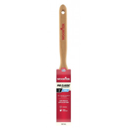 Z1202-1 Прямая кисть 1" PRO CLASSIC® – BLACK - Flat - для грубой покраски