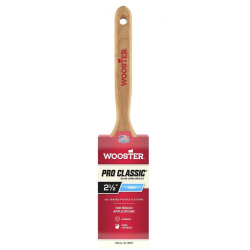 Z1202-2 1/2 Прямая кисть 2.5" PRO CLASSIC® – BLACK - Flat - для грубой покраски