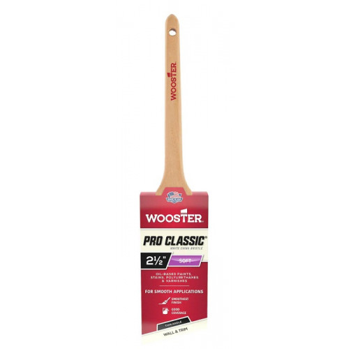 Z1216-2 1/2 Угловая кисть 2.5" PRO CLASSIC® WHITE CHINA BRISTLE - Thin Angle Sash 