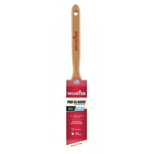 Z1293-1 1/2 Угловая кисть 1.5" PRO CLASSIC® – BLACK - Flat - для грубой покраски