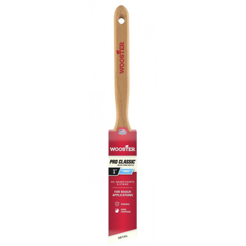 Z1293-1 Угловая кисть 1" PRO CLASSIC® – BLACK - Flat - для грубой покраски