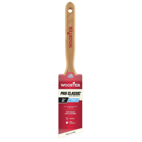 Z1293-2 Угловая кисть 2" PRO CLASSIC® – BLACK - Flat - для грубой покраски
