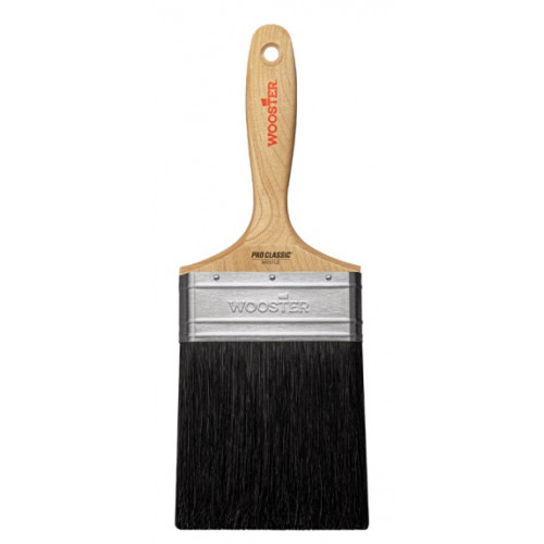Z1307-4 Прямая кисть 4" PRO CLASSIC® – BLACK -  Extra-Thick Flat - для грубой покраски
