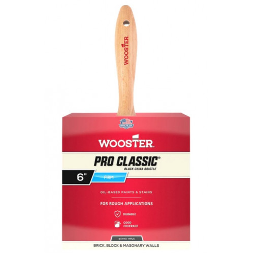 Z1516-6 Прямая кисть 6" PRO CLASSIC® – BLACK -  Extra-Thick Flat - для грубой покраски